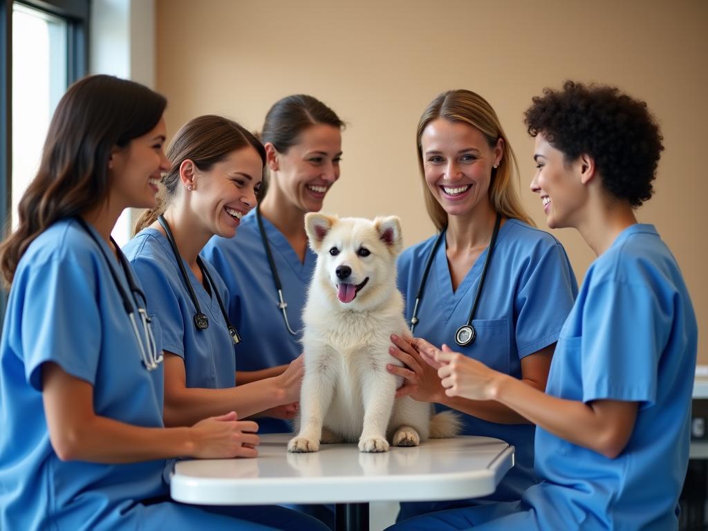 Équipe vétérinaire expertise bien-être animal